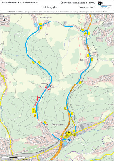 K 41 Umleitungsplan