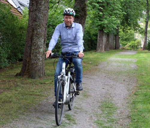 Auch Raoul Halding-Hoppenheit, Allgemeiner Vertreter des Bürgermeisters der Stadt Gummersbach, macht sich für die Kampagne STADTRADELN stark. (Foto: OBK) 