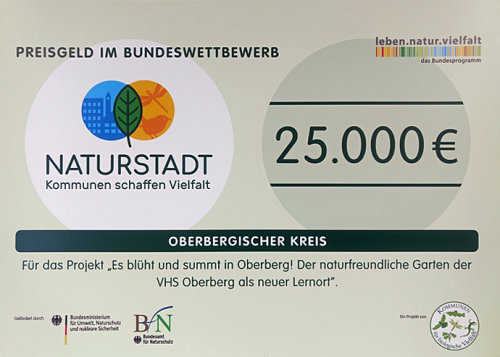 Zur Umsetzung des Zukunftsprojekts erhält der Oberbergische Kreis  ein Preisgeld in Höhe von 25.000 Euro. (Foto: OBK)