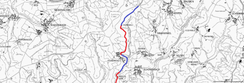 Der Schladernring: In blau markiert die 70km/h-Zonen und in rot markiert die 50km/h-Zonen. (Grafik: OBK) 