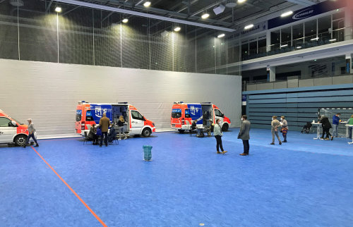 Bei der Sonderaktion in der Schwalbe-Arena wurden fast 200 Menschen geimpft. (Foto: OBK)