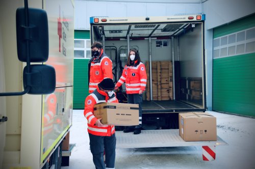 Der Oberbergische Kreis erhält 47.000 medizinische Masken.(Foto: DRK, Johannes Ufer)