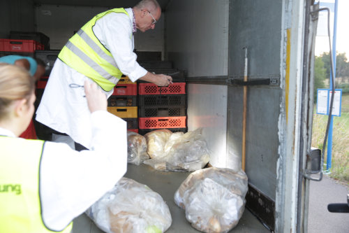 Lebensmitteltransportkontrollen in Radevormwald. (Foto: OBK)