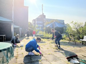 Pflege der Anlage Seniorenzentrum Bethel in Wiehl. (Foto: OBK)