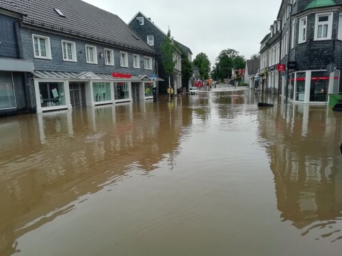 Starkregen am 21. Juli 2021 in Wipperfürth. (Foto: Feuerwehr Wipperfürth)