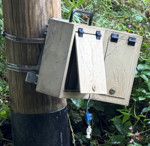 Das beschädigte Gerät in Waldbröl. (Foto: OBK)