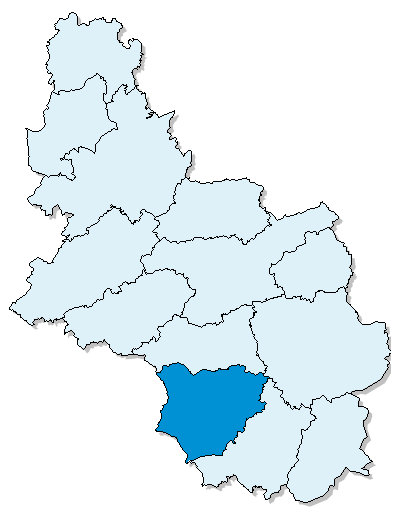 Diese Karte des Oberbergischen Kreises zeigt die Kommune Nümbrecht.