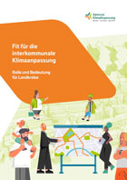 Titelseite Broschüre "Fit für die kommunale Klimaanpassung"