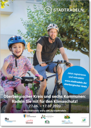 Plakat Stadtradeln im Oberbergischen Kreis 2020. (Foto: Klima-Bündnis) 