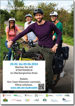 Plakat STADTRADELN im Oberbergischen Kreis