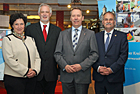 Birgit Steuer, Uwe Stranz, Landrat Jochen Hagt, Bürgermeister Johannes Mans Birgit Steuer, Uwe Stranz, Landrat Jochen Hagt, Bürgermeister Johannes Mans