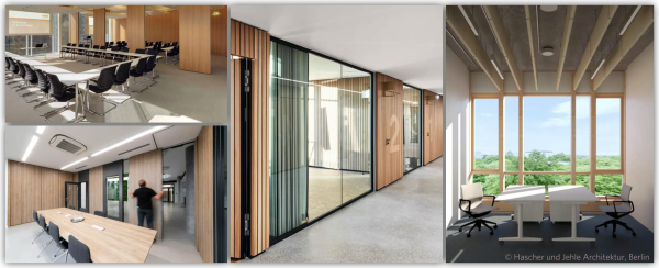 Innenansichten. (Grafiken: © Hascher und Jehle Architektur, Berlin)