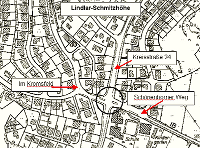 Lageplan der Baumaßnahme (erstellt mit RIO)