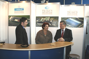 Messestand Firma TRAKUS-BREMICKER Feindrahtwerk GmbH & Co. KG, Bergneustadt