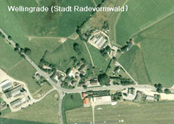 Luftbildaufnahme von Wellingrade, Stadt Radevormwald, (RIO-Aufnahme) Luftbildaufnahme von Wellingrade, Stadt Radevormwald, (RIO-Aufnahme)