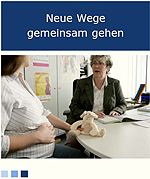 Ausschnitt der Titelseite des Flyers "Neue Wege gemeinsam gehen"