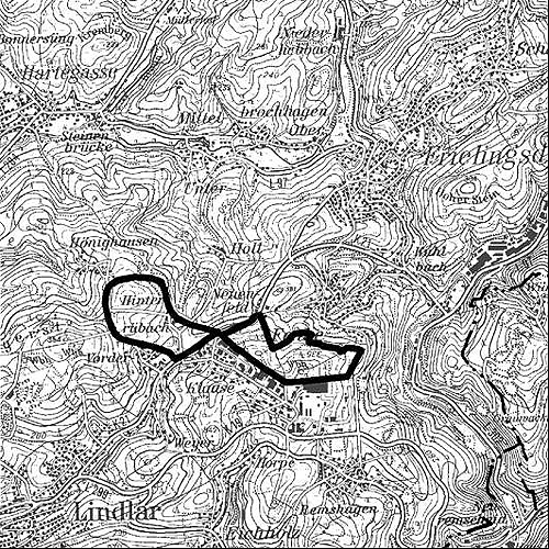 Topografische Karte des Änderungsbereichs der 16. Planänderung