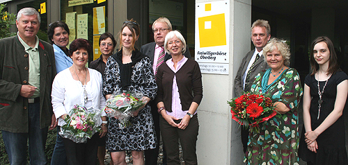 Freude beim Einzug: In den Räumen der Freiwilligenbörse sind jetzt auch die Standortlotsen für Gummersbach zu erreichen. (Foto: OBK)