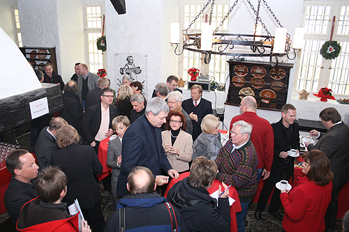 Empfang in der Burgküche von Schloss Homburg (Foto: OBK) 