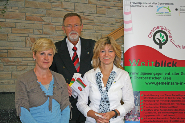 v.l.n.r.: Die Standortlotsen Petra Wolf, Horst Fasel und Birgit Strehle. (Foto: OBK) 