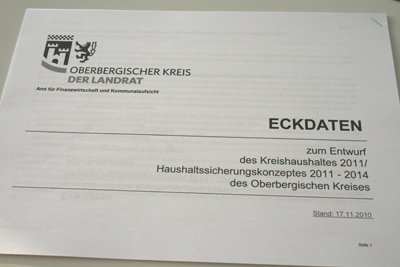 Titelseite der Eckdaten 2011