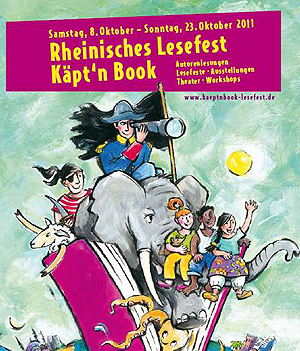 Ausschnitt aus dem Flyer zum Rheinischen Lesefest Käpt'n Book