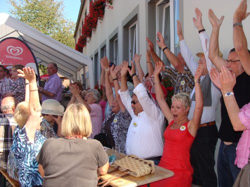 Die Delegierten der Dorfgemeinschaft Thier freuen sich über Gold(Foto:OBK) 