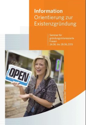 Ausschnitt aus Flyer Existenzgründung (Foto:OBK)