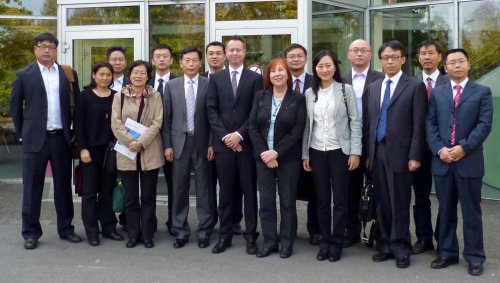 Die chinesische Hochschuldelegation zu Gast bei der Wirtschaftsförderung (Foto:OBK)