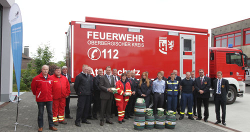 Die ehrenamtlichen Helfer freuen sich über die Anerkennung (Foto:OBK) 