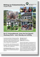 Titelseite Beitrag zur Kreisentwicklung, Ausgabe 4/2008