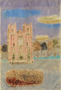 Bruno Goller "Kathedrale in der Landschaft (Tours)  