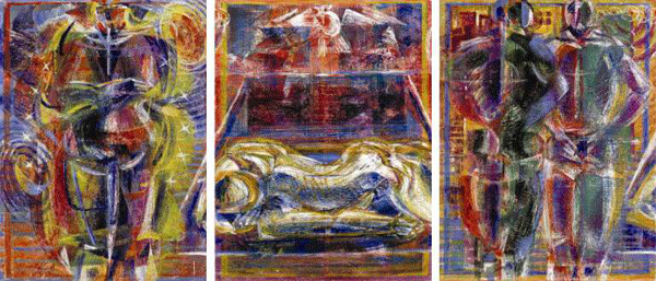 Ernst Wille "Josefsgeschichte" Triptychon