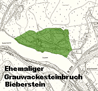 Ausschnitt aus dem Lageplan der Öffentlichen Bekanntmachung