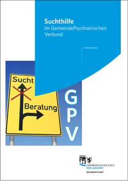 Titelseite der Broschüre Suchthilfe im  Gemeindepsychiatrischen Verbund 