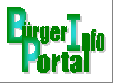 Textgrafik mit dem Text "Bürgerinfoportal" Textgrafik mit dem Text "Bürgerinfoportal"