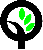 Logo des Oberbergischen Kreises (stilisierter Baum mit drei grünen Blättern)