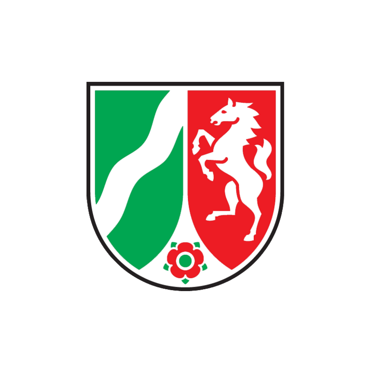 Wappen des Bundeslandes Nordrhein-Westfalen