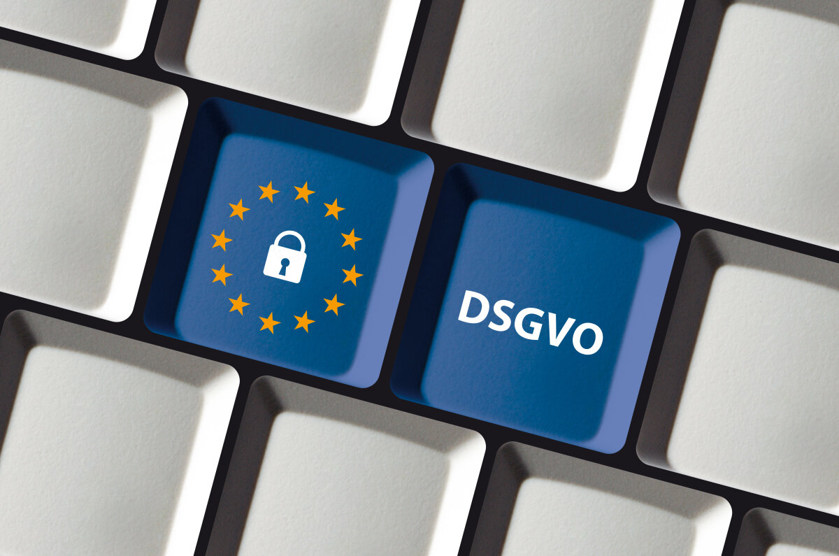 DSGVO Datenschutz Grundverordnung Tastatatur EU Sterne