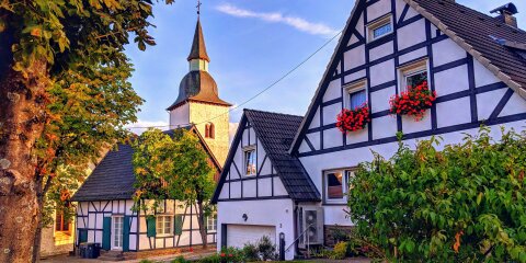 Fachwerkhäuser im Oberbergischen Kreis in Deutschland