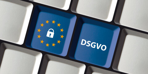 DSGVO Datenschutz Grundverordnung Tastatatur EU Sterne