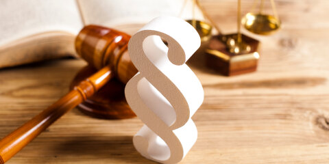 Wooden gavel barrister, justice concept, paragraph