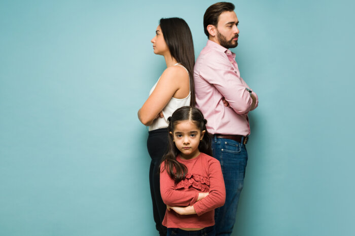 Family having problems with child custody