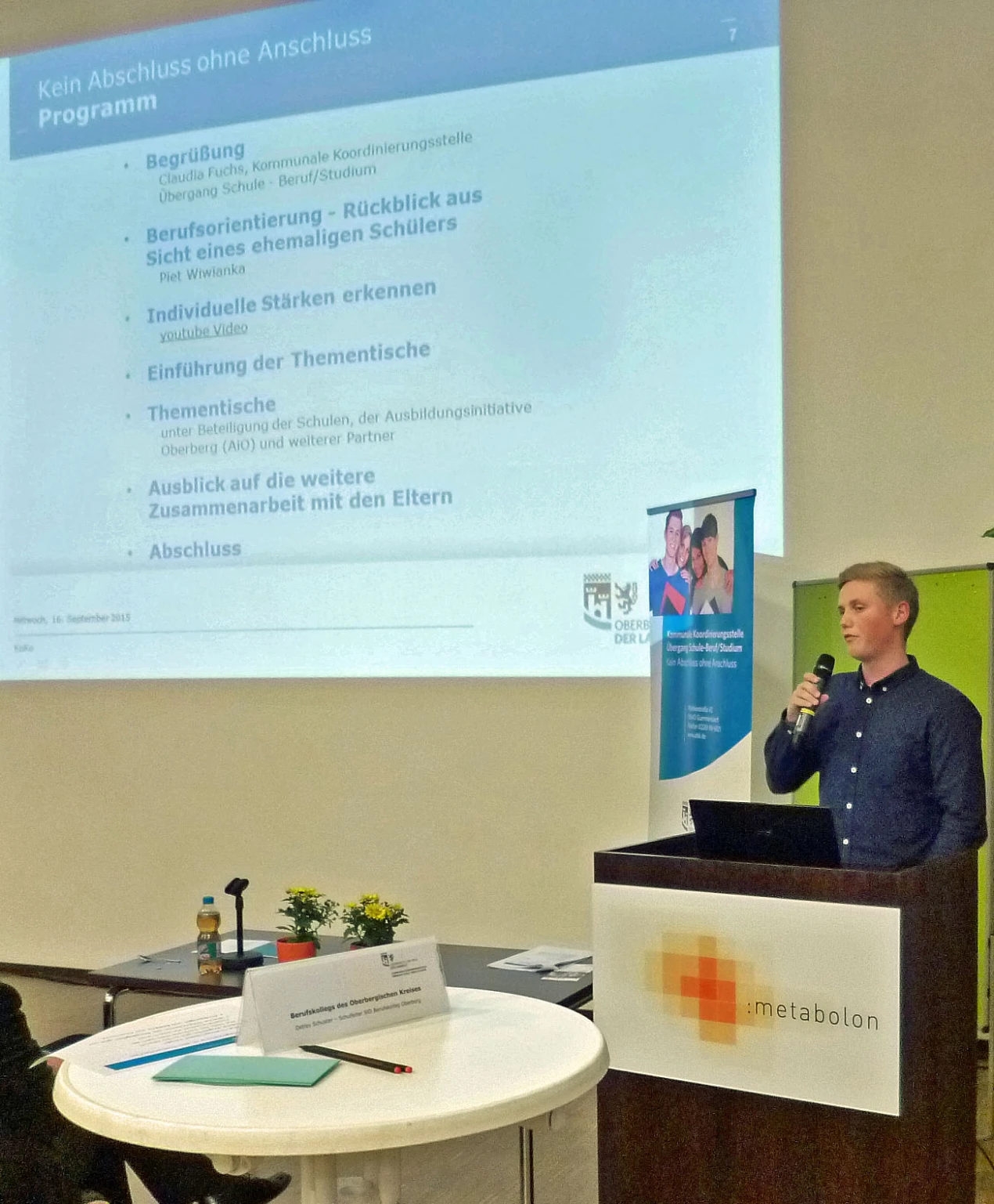 Ein ehemaliger Schüler berichtet rückblickend über seine Erfahrung mit dem Thema Berufsorientierung. (Foto: OBK) 