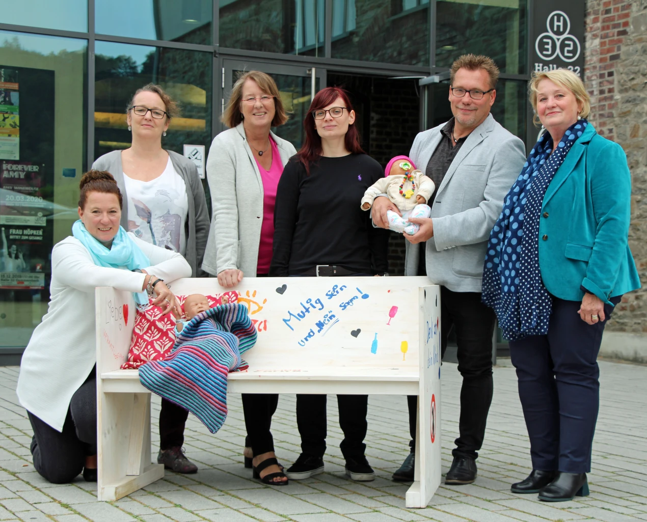 Das Organisatoren-Team der FASD-Präventionswochen, v.l.: Anja Dürselen (Stadt Wiehl), Claudia Wahle-Ruzicka (Caritasverband für den Oberbergischen Kreis), Iris Hügel-Bruchhaus (Gesundheitsamt Oberbergischer Kreis), Annabell Burba (Kreisjugendamt), Thomas Schulte (Stadt Gummersbach), Elfi Jungbluth (Caritasverband für den Oberbergischen Kreis). (Foto: OBK)