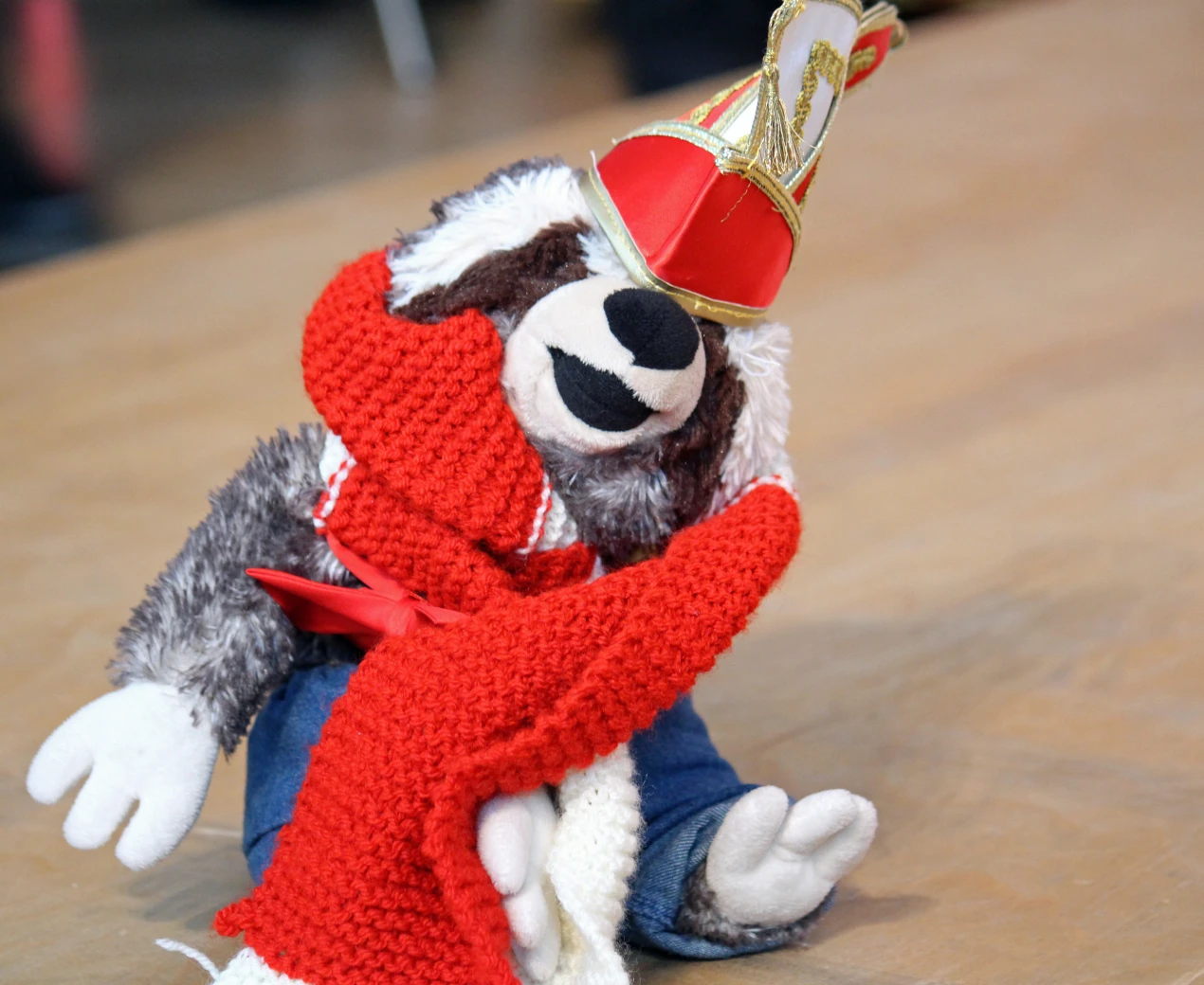 Das Maskottchen der KG Rot-Weiß Fenke 1964. (Foto: OBK)