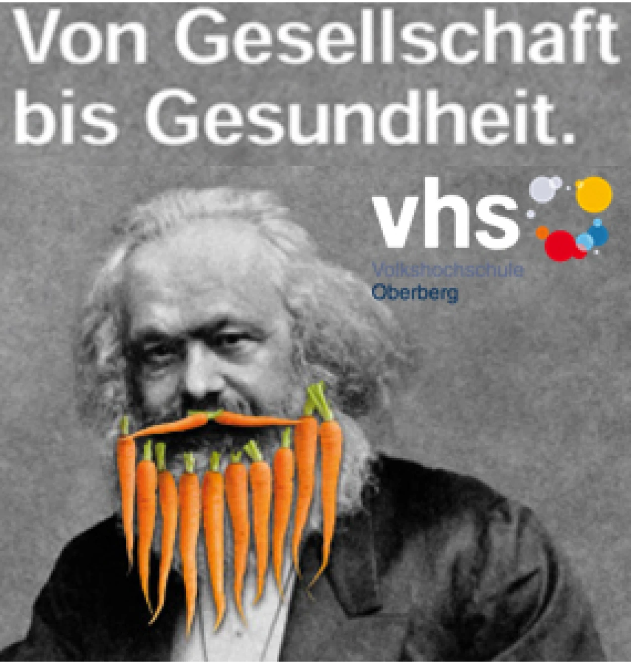 Das vielfältige Kursangebot der VHS-Oberberg spiegelt sich auch in dieser Plakatwerbung wider. (Grafik/Foto: VHS-Oberberg)