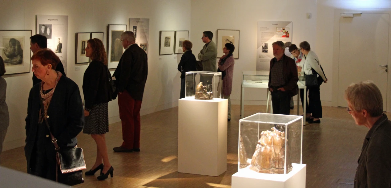 Ein neuer Blick auf Leben und Werk von Käthe Kollwitz bietet sich den Ausstellungsbesuchern im White Cube (Foto:OBK)