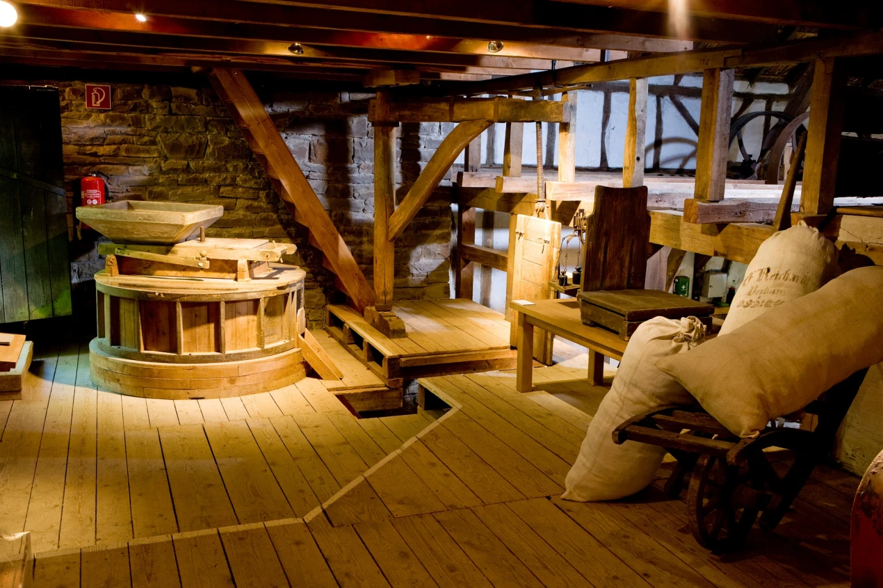 Die Gaderother Mühle von innen (Foto: Stefan Arendt; LVR)