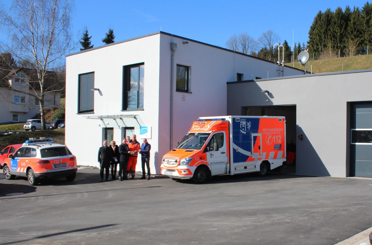 Die Rettungswache Wiehl  befindet sich in der Bielsteiner Straße 2 in Wiehl-Kehlinghausen. (Foto: OBK)